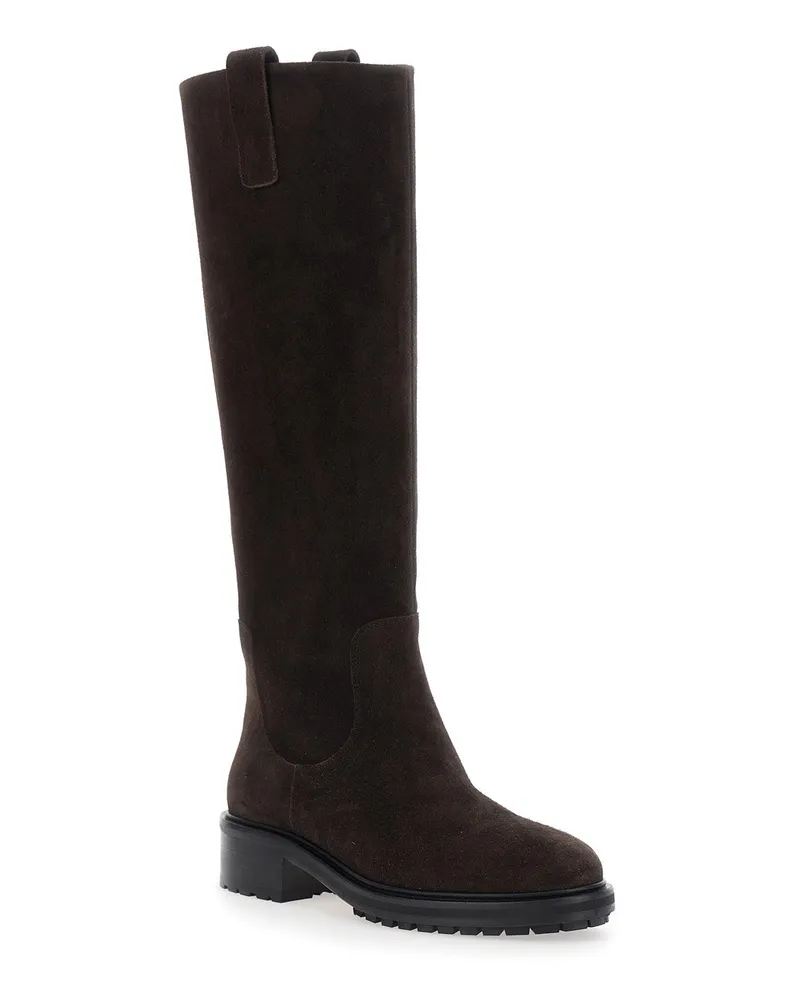 aeyde Henry Boot — Brown Brown