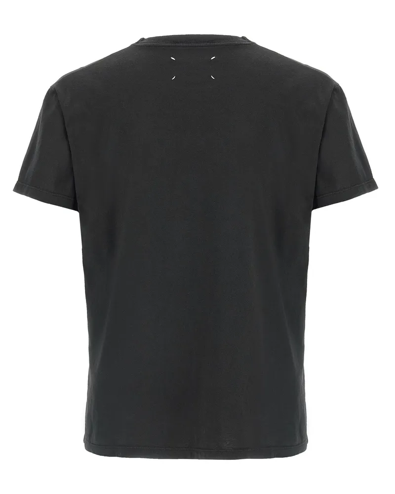 Maison Margiela Numeric Signature Print T-Shirt — Black Black