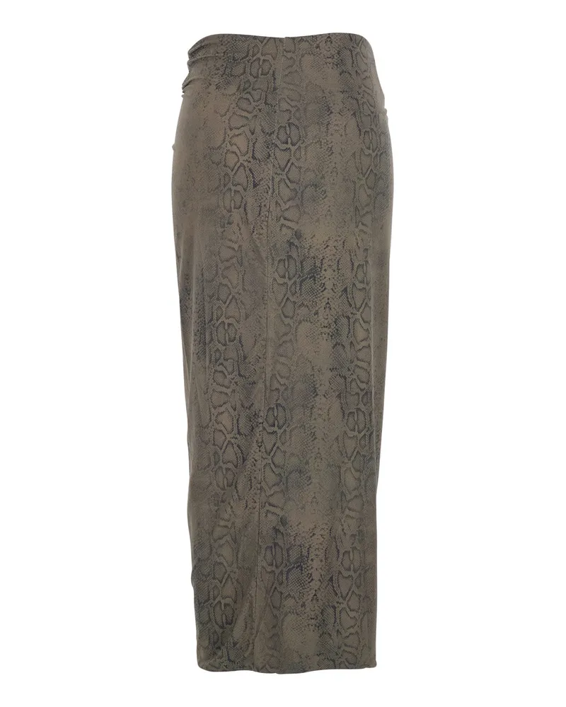 Federica Tosi Women's Skirt Green Polyamide Green