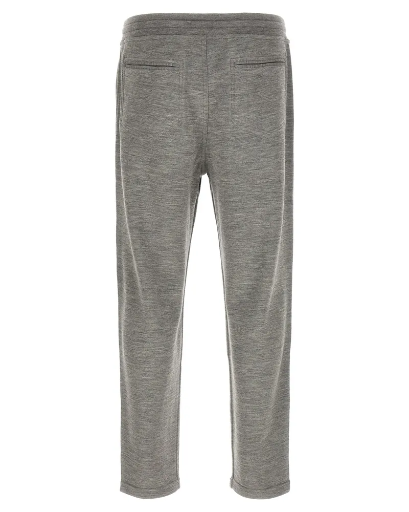 Brunello Cucinelli Men's Gray Cashmere Joggers (workout Pants Gray