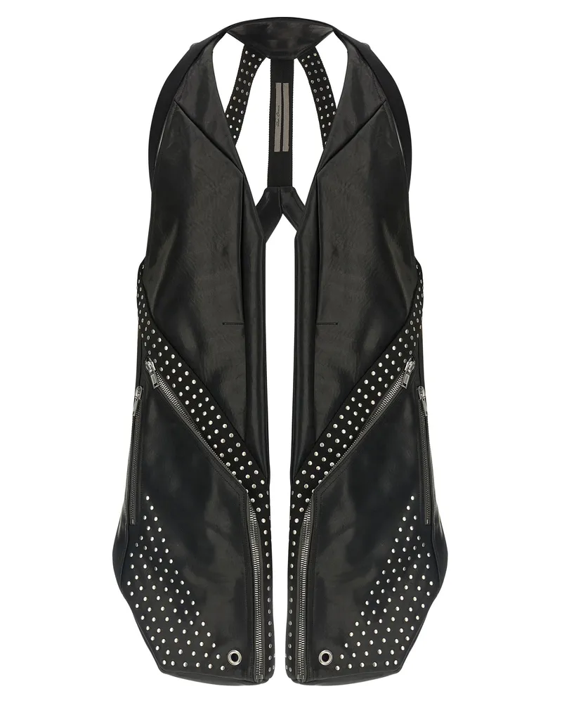 Rick Owens Temple Vest — Black Black