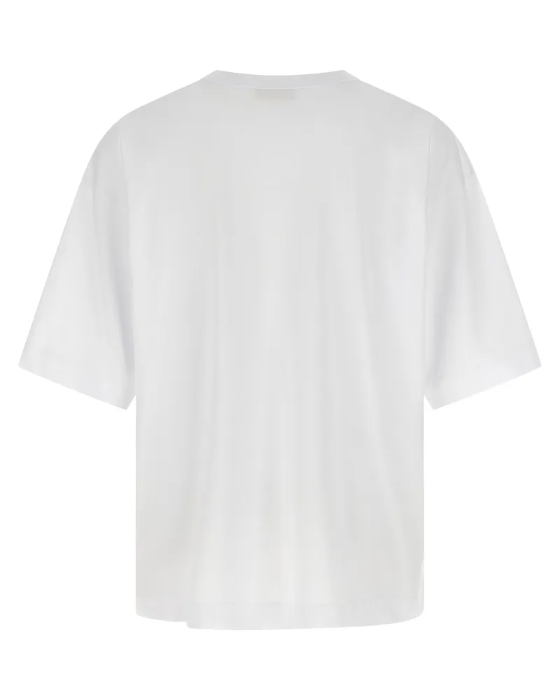 Dries van Noten Men's White Cotton T-Shirt White