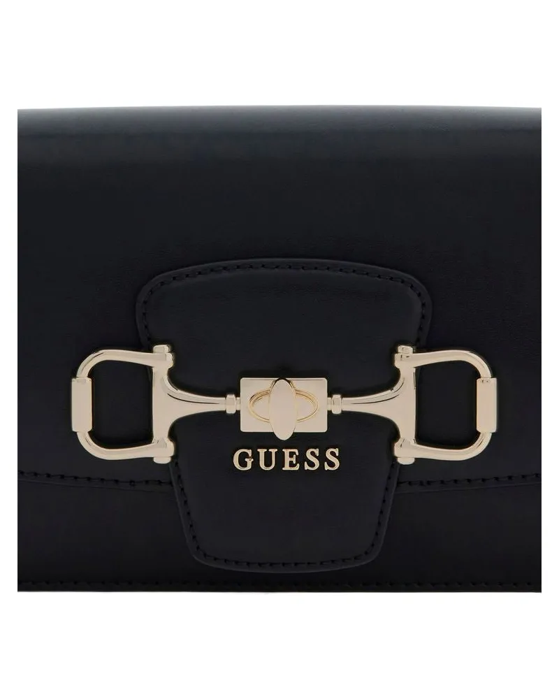 Guess Women's Crossbody Bag Black Polyurethane - Crossbody-Bags Black