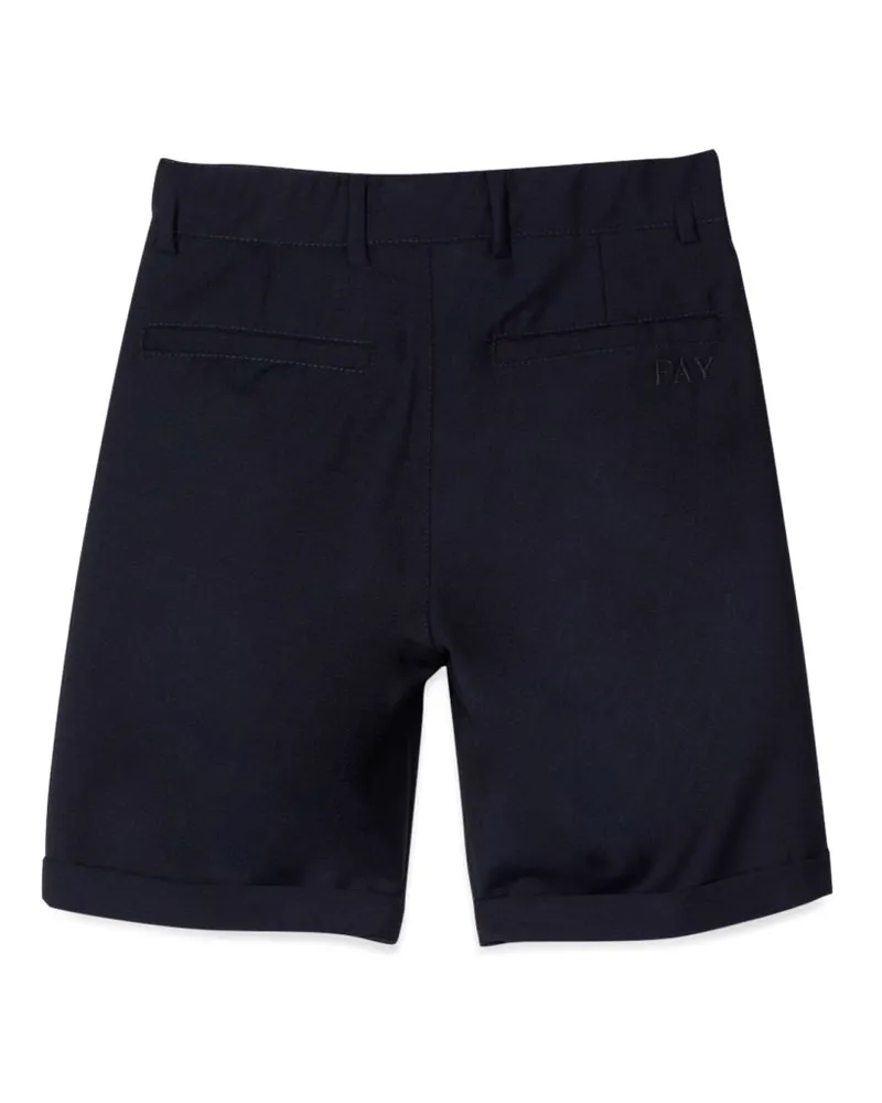 Fay Wool-Mohair Bermuda Shorts — Blue Blue