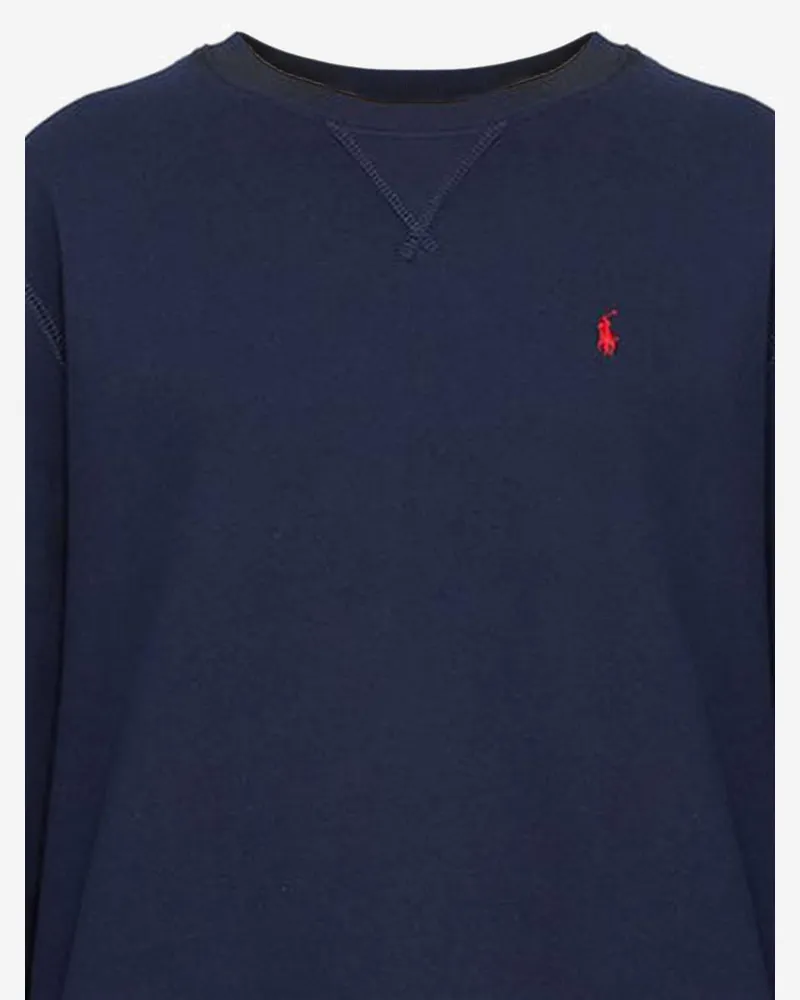 Ralph Lauren Boys' Cotton-Blend Sweatshirt Navy Cotton Polyester Hoods & Sweatshirts Navy