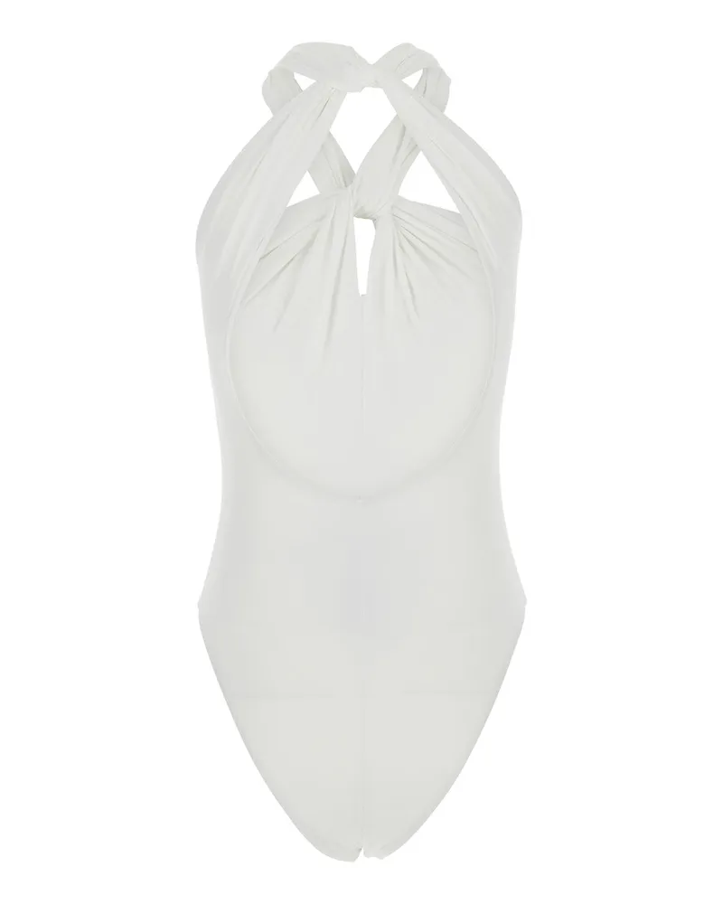 Federica Tosi Women's One-Piece Swimsuit One Piece White Polyamide Swimwear Sea Clothing White