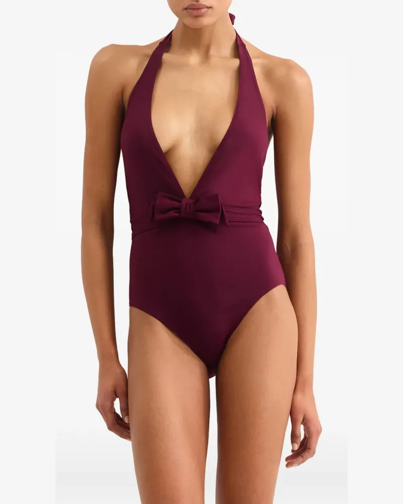 Eres Women's Couture Sophisticated One-Piece Swimsuit Aw25 W Burgundy