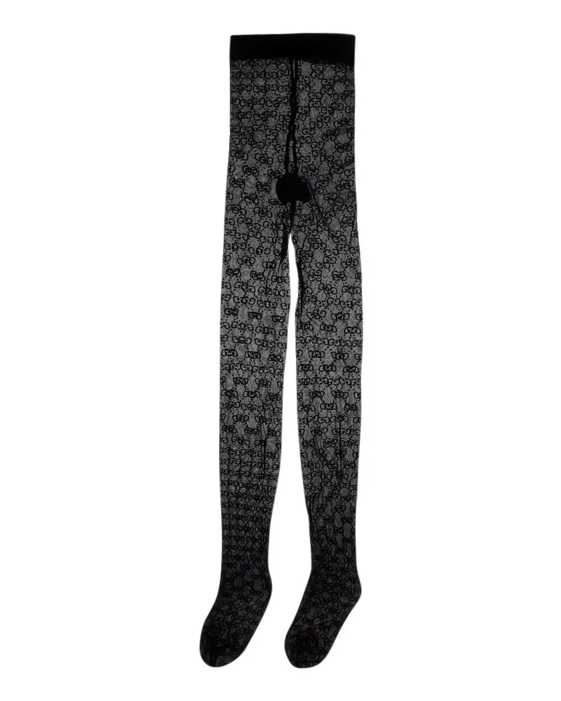 Gucci GG Motif Tech Fabric Tights — Black Black