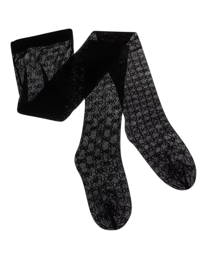 Gucci GG Motif Tech Fabric Tights — Black Black