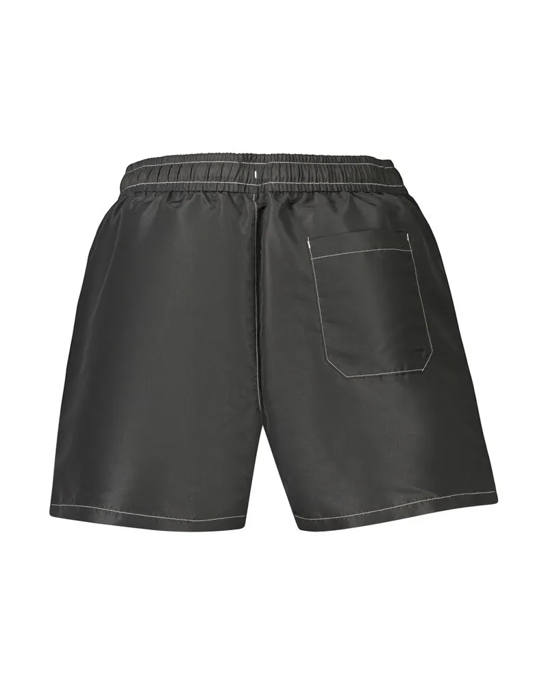 Tommy Hilfiger Logo-Appliqué Swim Shorts — Black Black