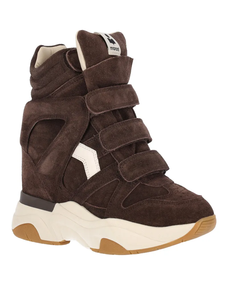 Isabel Marant Women's Sneakers Brown Calf Leather Brown