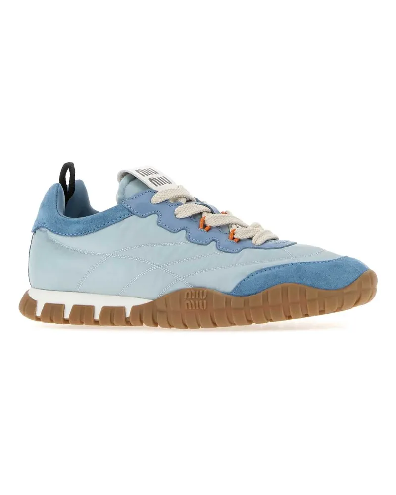 Miu Miu Allacciate Sneaker — Blue Blue