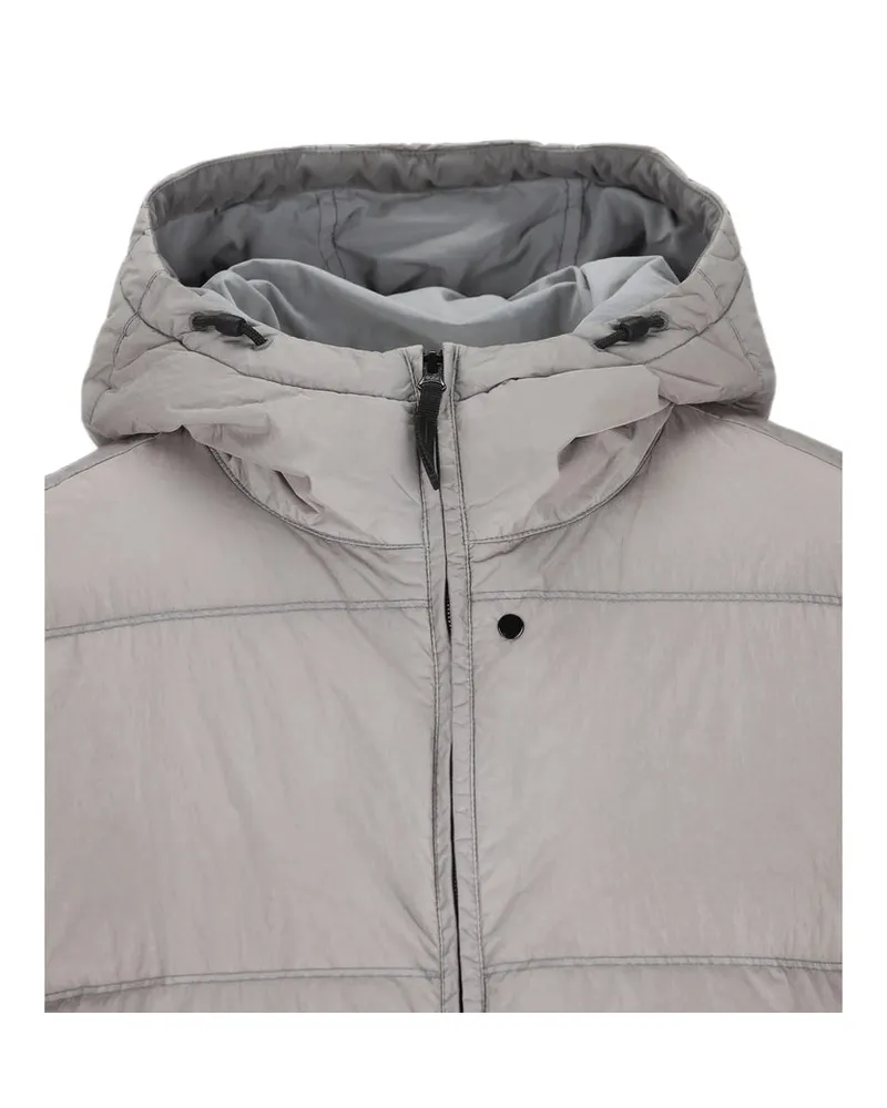 Stone Island Crinkle Reps Duck Down Down Jacket — Gray Gray