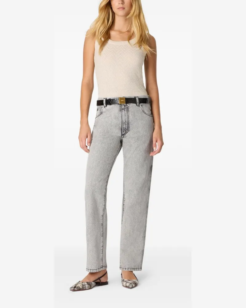 Missoni Women's Straight-Leg Jeans Black Cotton Black