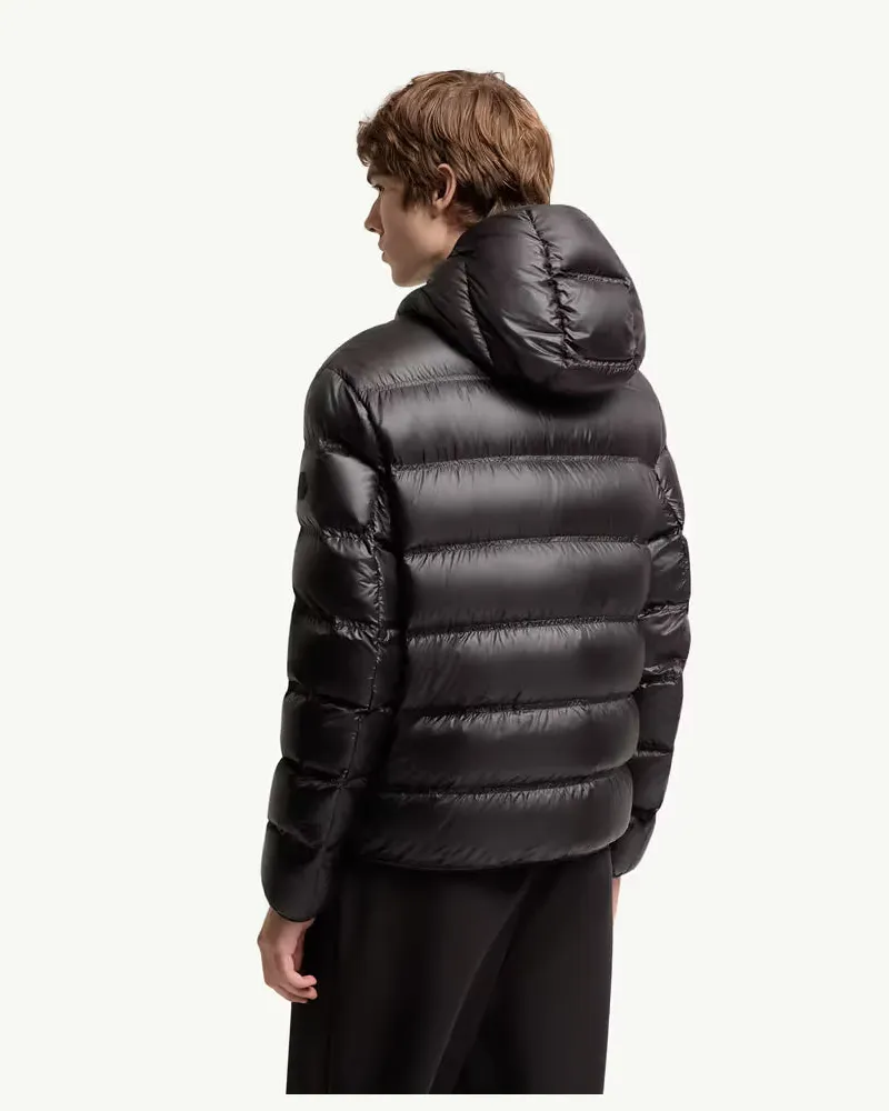 Moncler Quilted Puffer Down Jacket — Black Black