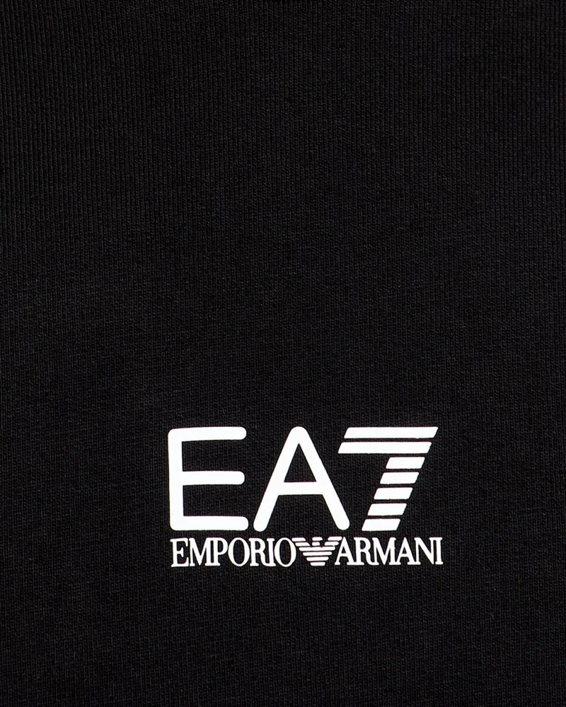 EA7 Men's Sweatshirt Core Identity Black Cotton Sweatshirts Sweater Black