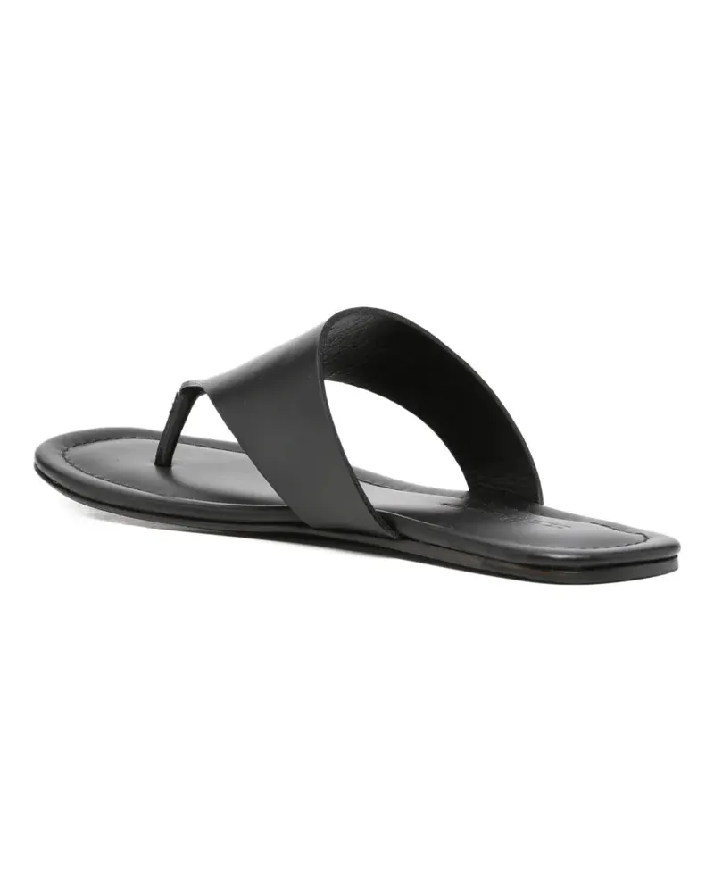 Kiton Women's Open-Toe Leather Sandals Ss26 W Black
