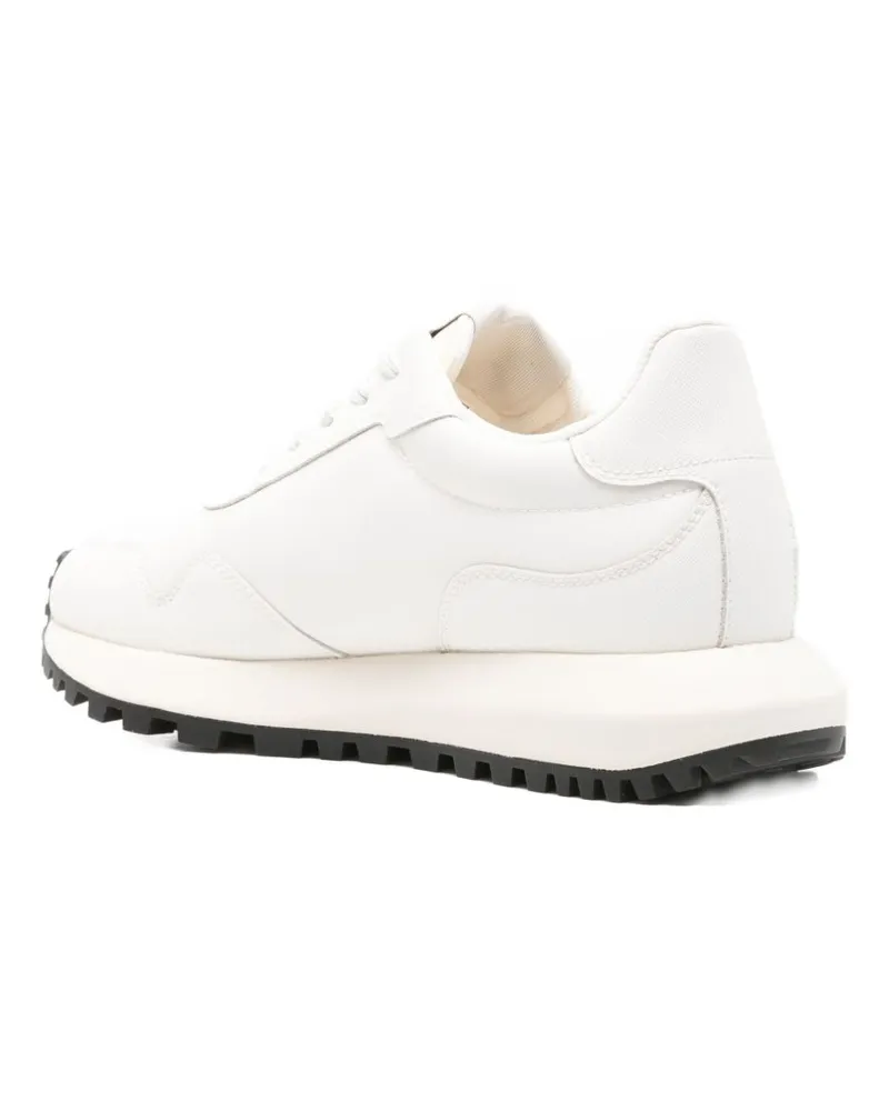Emporio Armani Logo Lace-Up Sneaker — White White