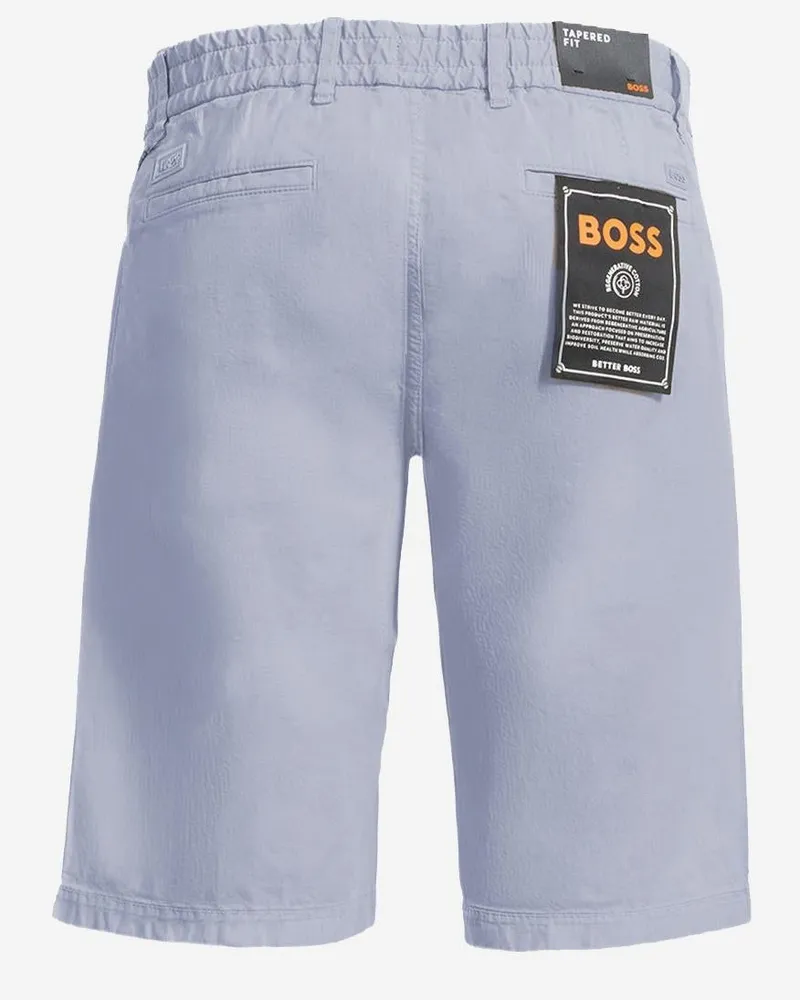 HUGO BOSS Men's Stretch Cotton Pants Light Blue Short Blue