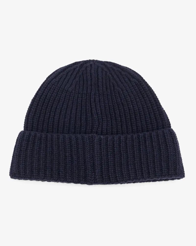 Stone Island Men's Hat Geelong Virgin Wool Blue Navy