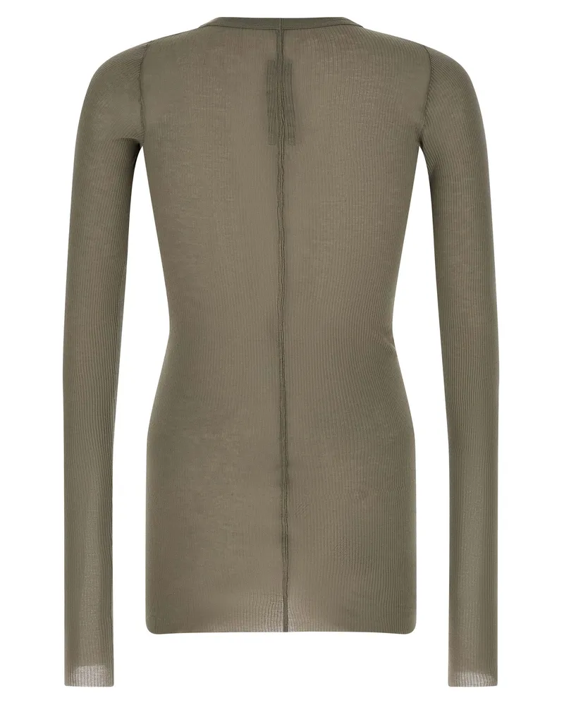 Rick Owens Men's Gray Viscose T-Shirt Gray