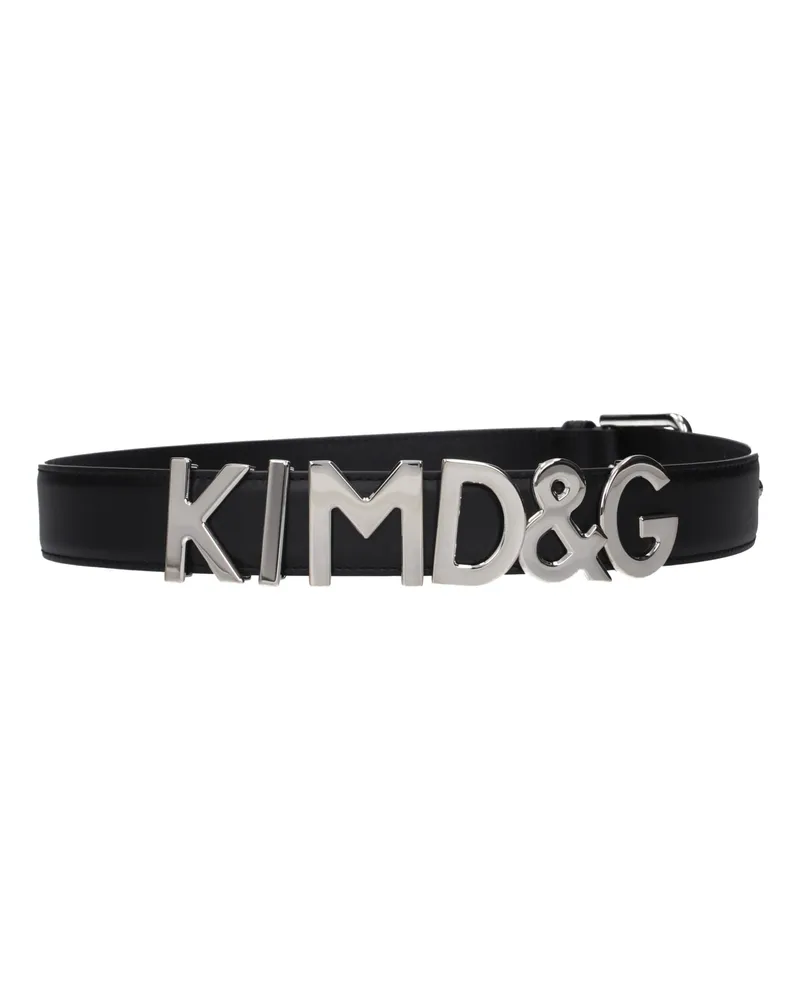 Dolce & Gabbana Women's Black Leather Regular Belt Black