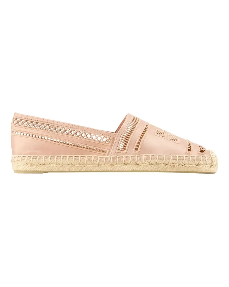 Tory Burch Women's Open Weave Viscose Espadrille Beige Beige