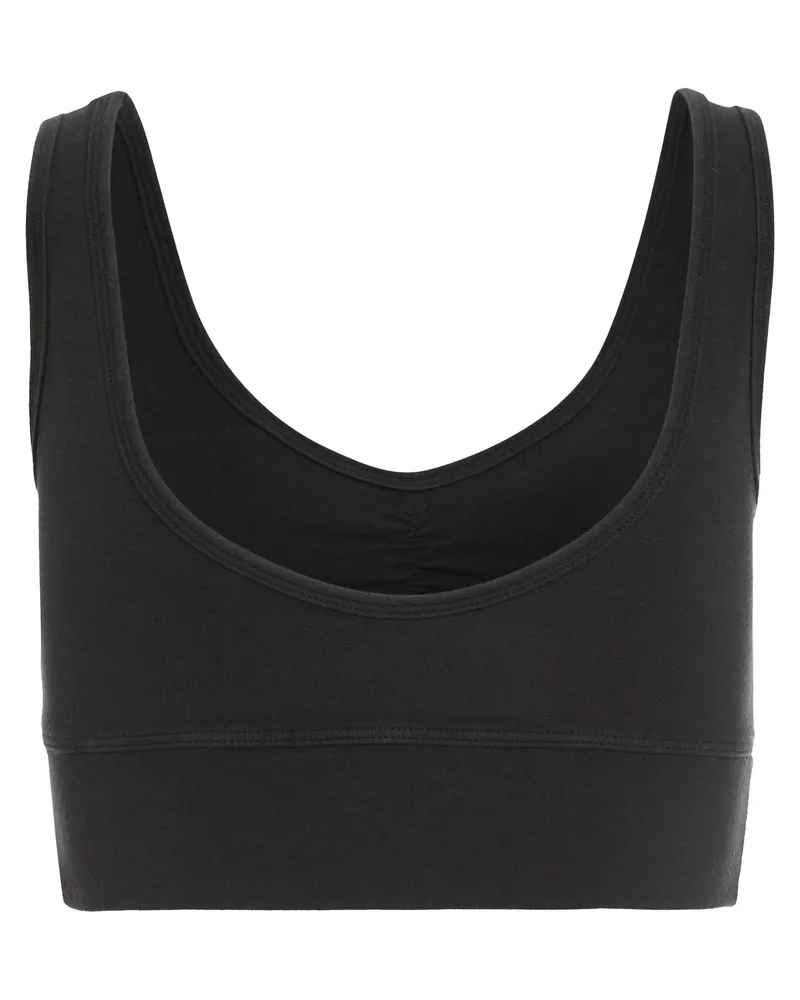 Electric & Rose Women's Cotton Cropped Top Black Tops Black