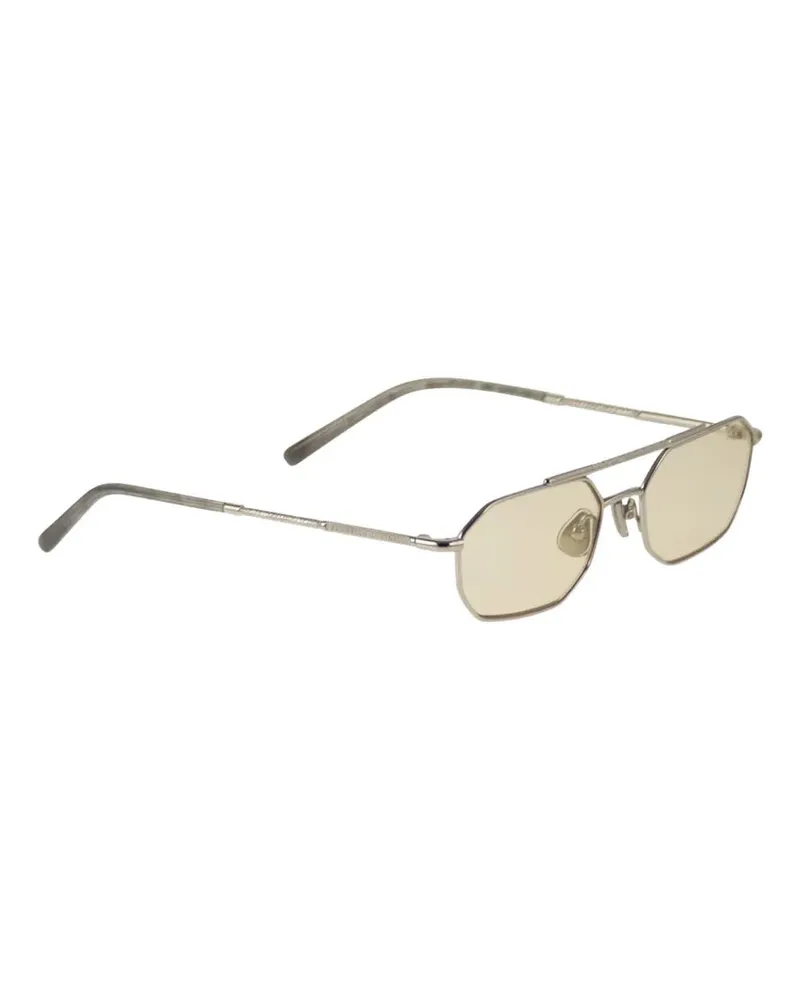 Brunello Cucinelli Women's Geometric Titanium Sunglasses Ss26 U Pale