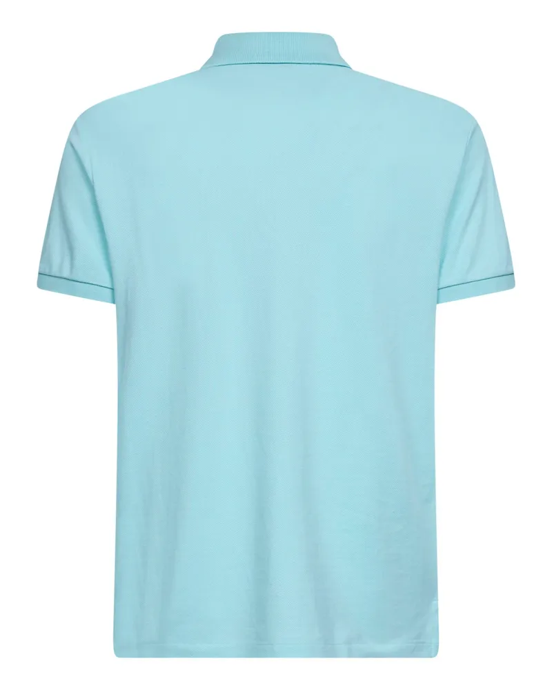 Ralph Lauren Men New Aqua Mesh Polo Shirt Light Blue Cotton T-shirts And Polos Aqua