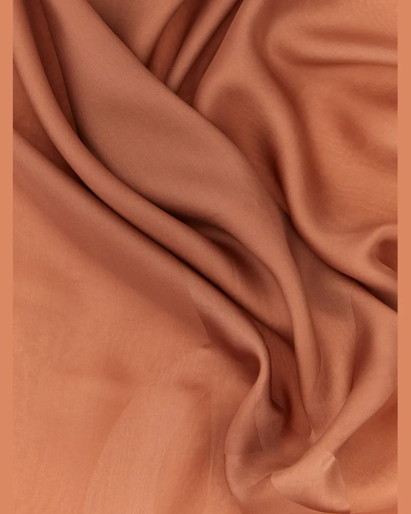 Saint Laurent Women's Brown Silk Scarf Brown