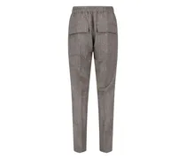 Men's Pantalon Drawstring Slim Long Noir Mélangé Gray Trousers
