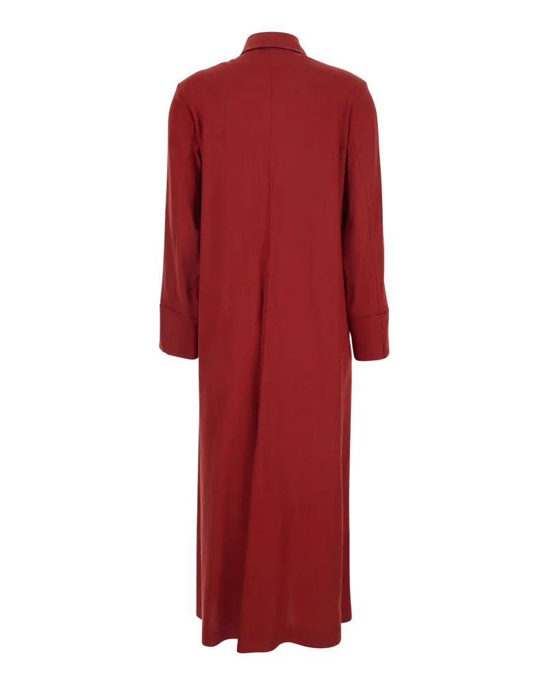Max Mara Women's Dress Nordic Red Linen Blend Red