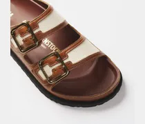Women's Arizona Bold Canvas 1774 Cinnamon (narrow) Brown Sandal