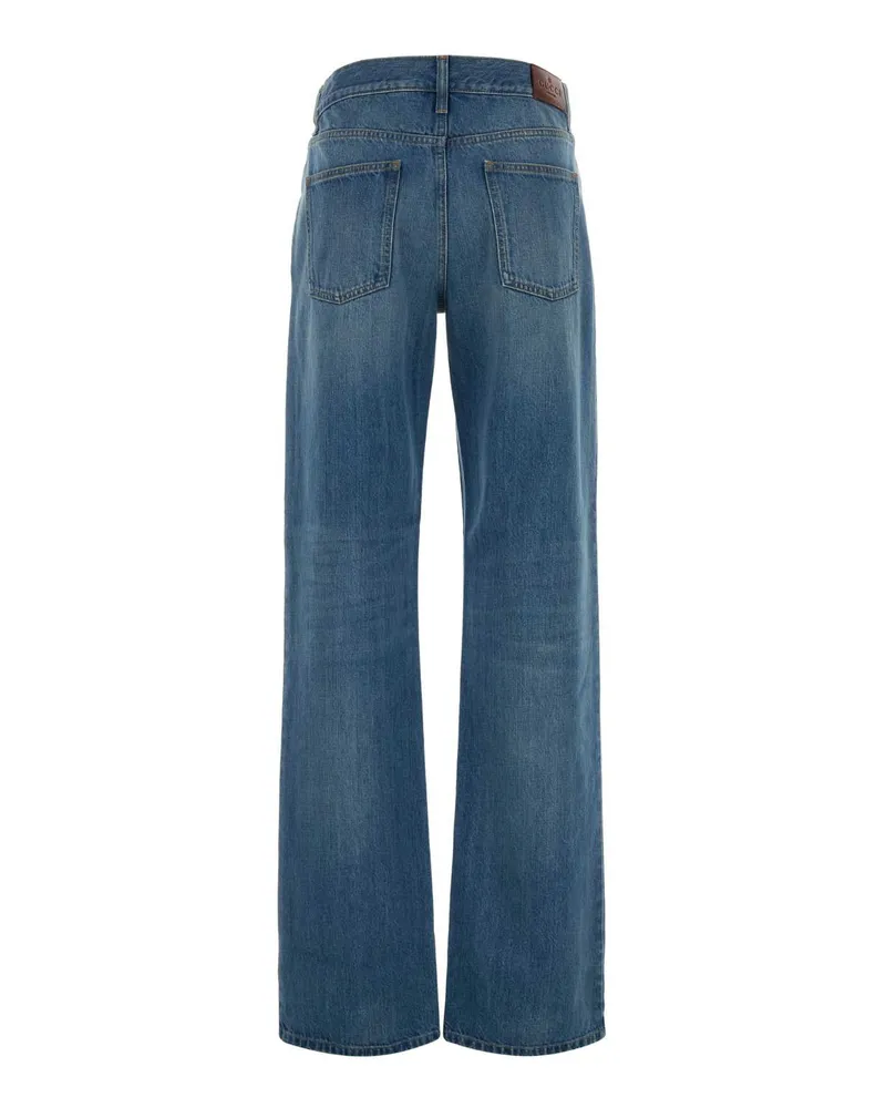 Gucci Women's Denim Jeans Blue Fabric Blue