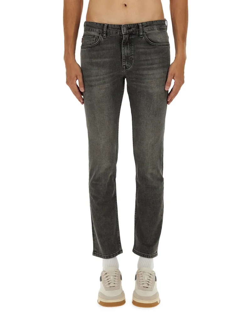 HUGO BOSS Slim Fit Cotton Jeans — Gray Gray