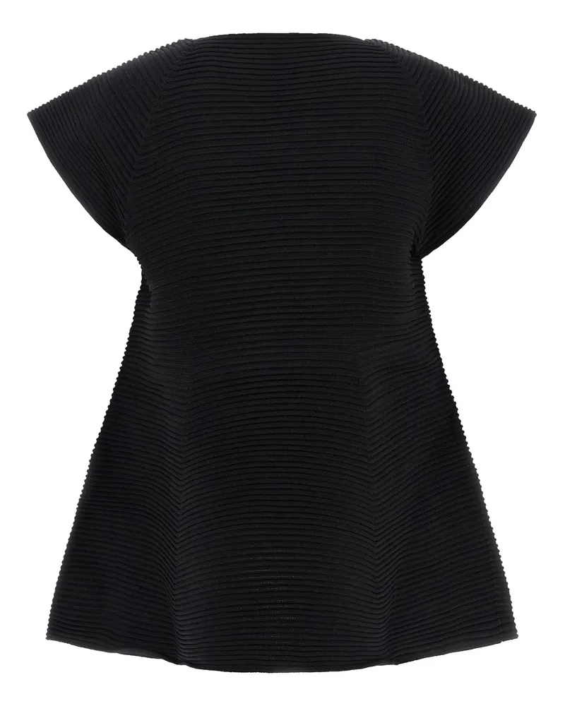 Issey Miyake Women's Black Polyester Short Dress Black