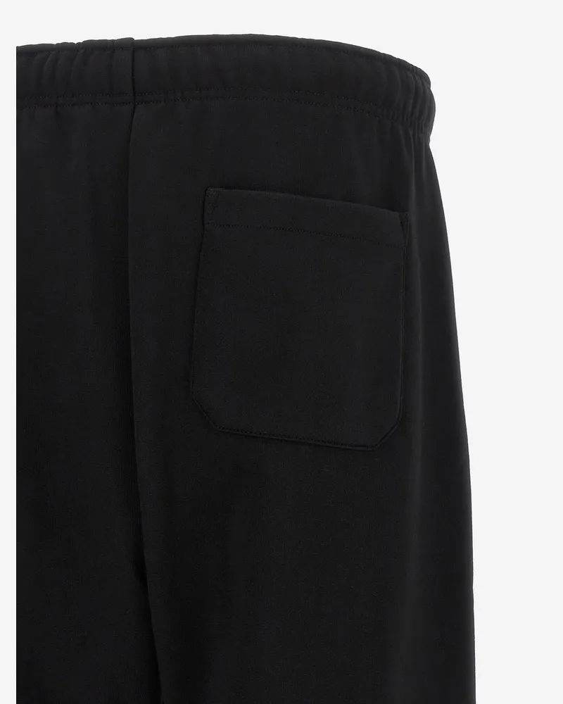 Carhartt WIP Men's Trousers Cotton-Blend With Logo Black Cotton - Polyester Sweat Black