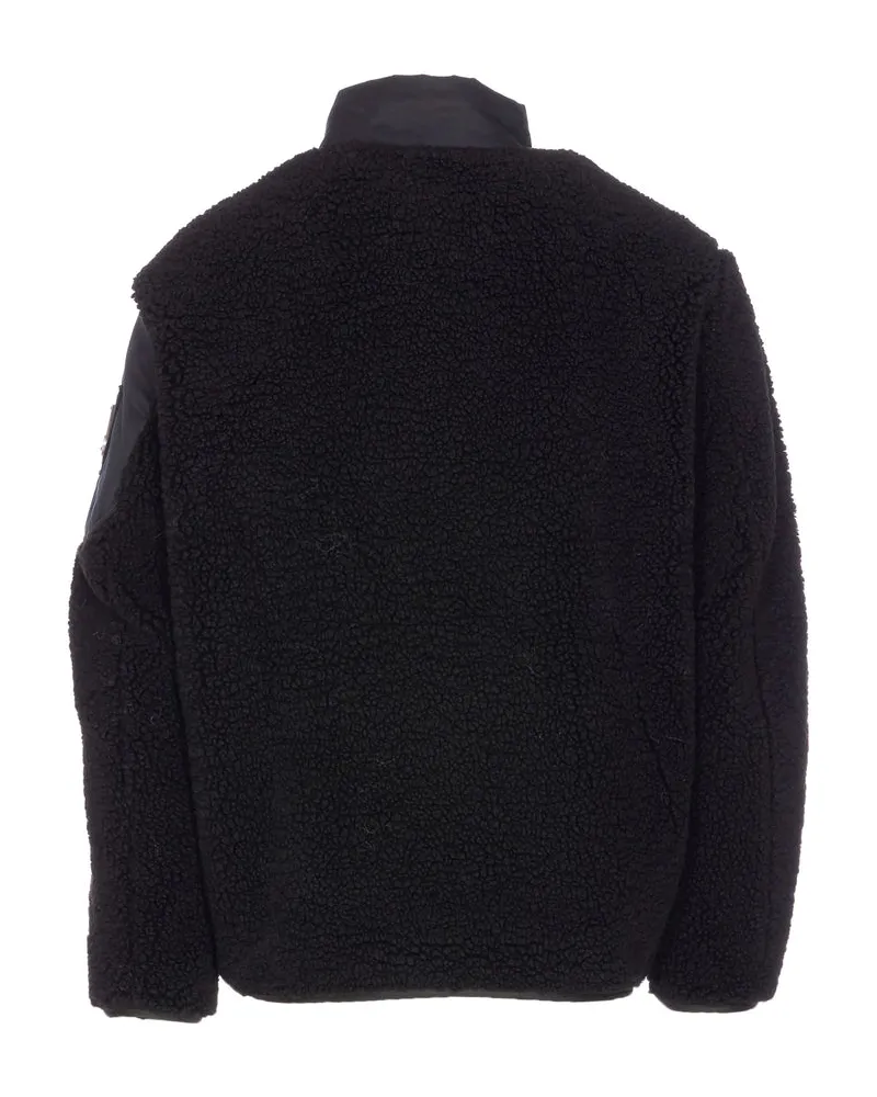 Moose Knuckles Fleece-Panel Hybrid Jacket — Black Black
