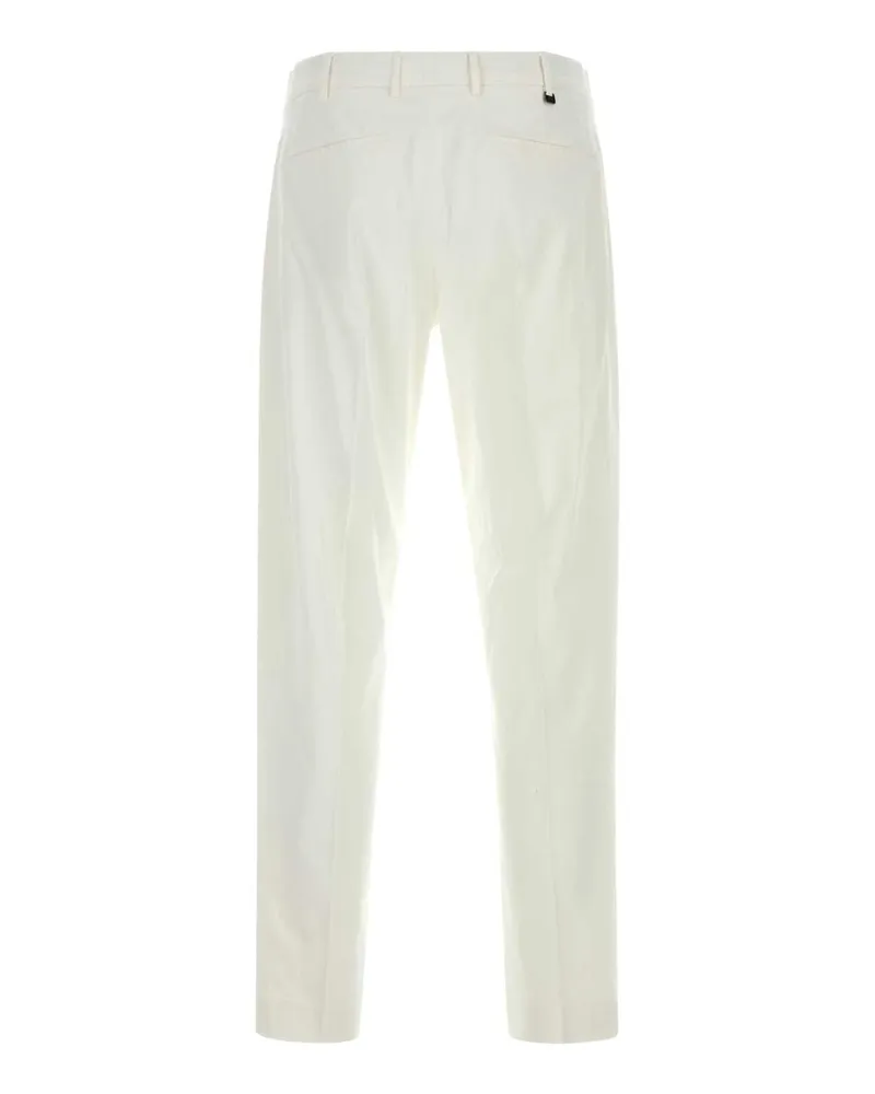 PT TORINO Men's White Stretch Cotton Pant Y010 Exterior: Elastane Pantaloni White