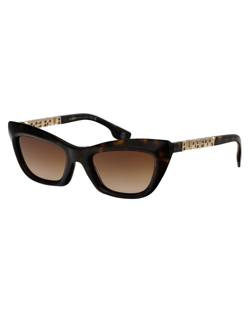 Burberry Women's Sunglasses Dark Havana Acetate Brown