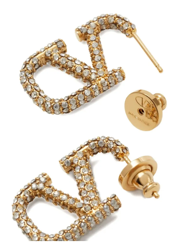 Valentino Garavani Women's Gold Brass Earrings Gold