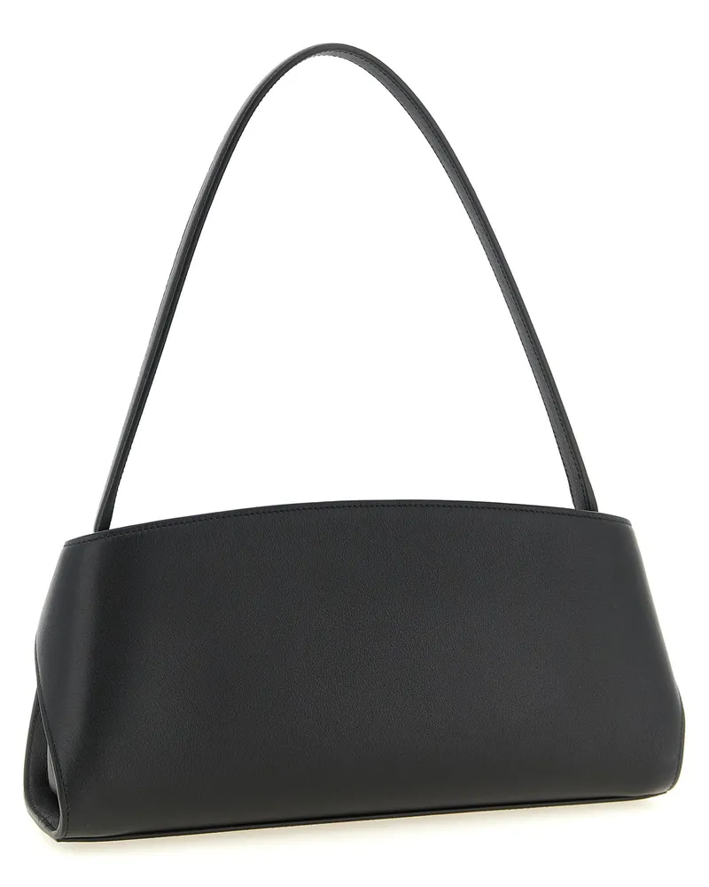 Ferragamo Hug Calfskin Leather Shoulder Bag — Black Black