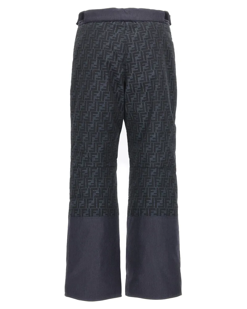 Fendi FF Jacquard Technical Ski Pants — gray Charcoal
