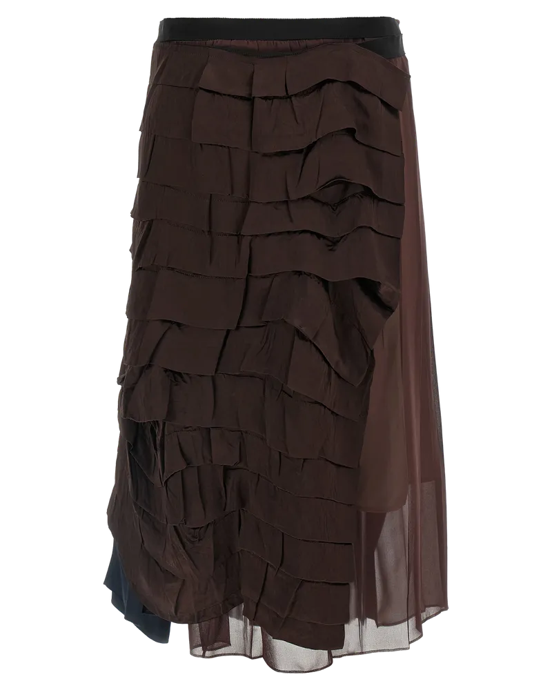 Prada Patchwork Silk Skirt — Multicolor Multicolor