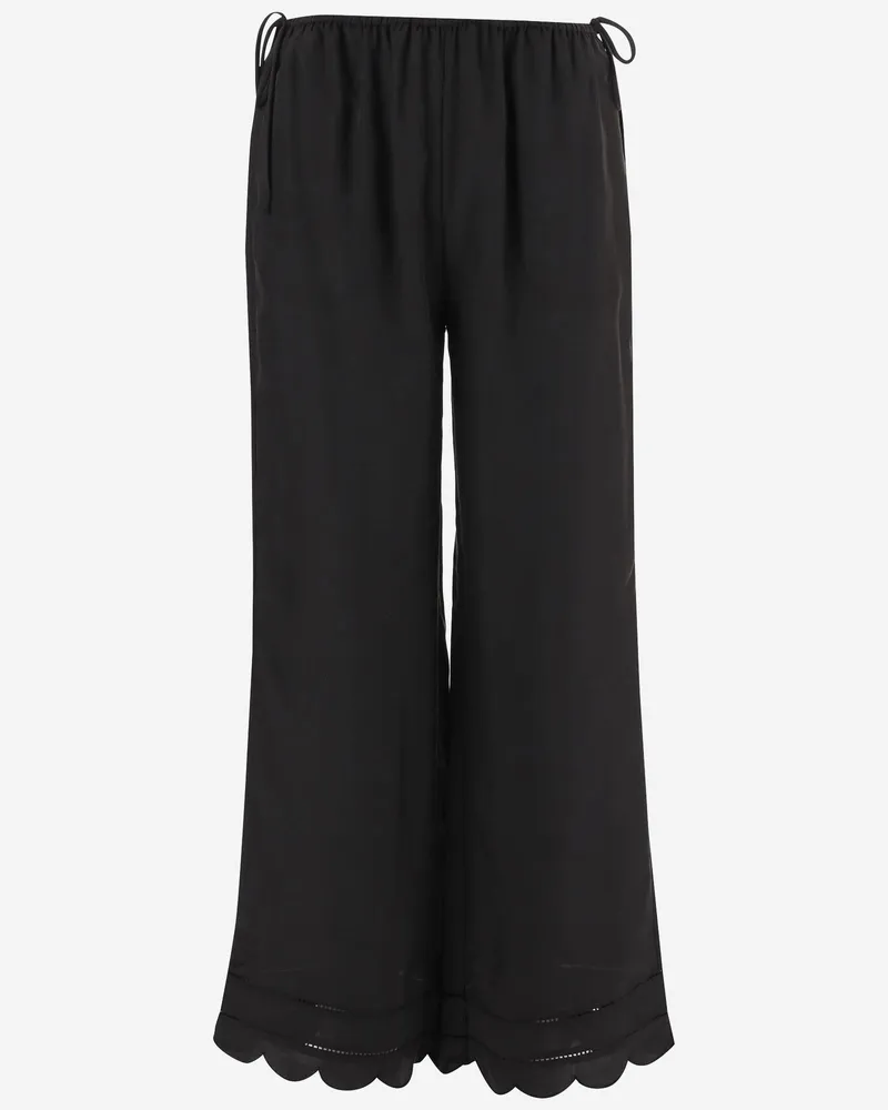 The Garment Women's Silk Trousers Darling Black Black