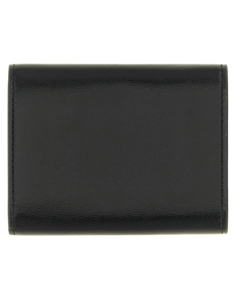 Jil Sander Calfskin Card Wallet — Black Black