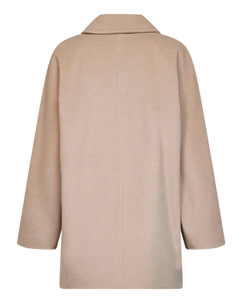 Max Mara Virgin Wool & Cashmere Coat — Beige Beige