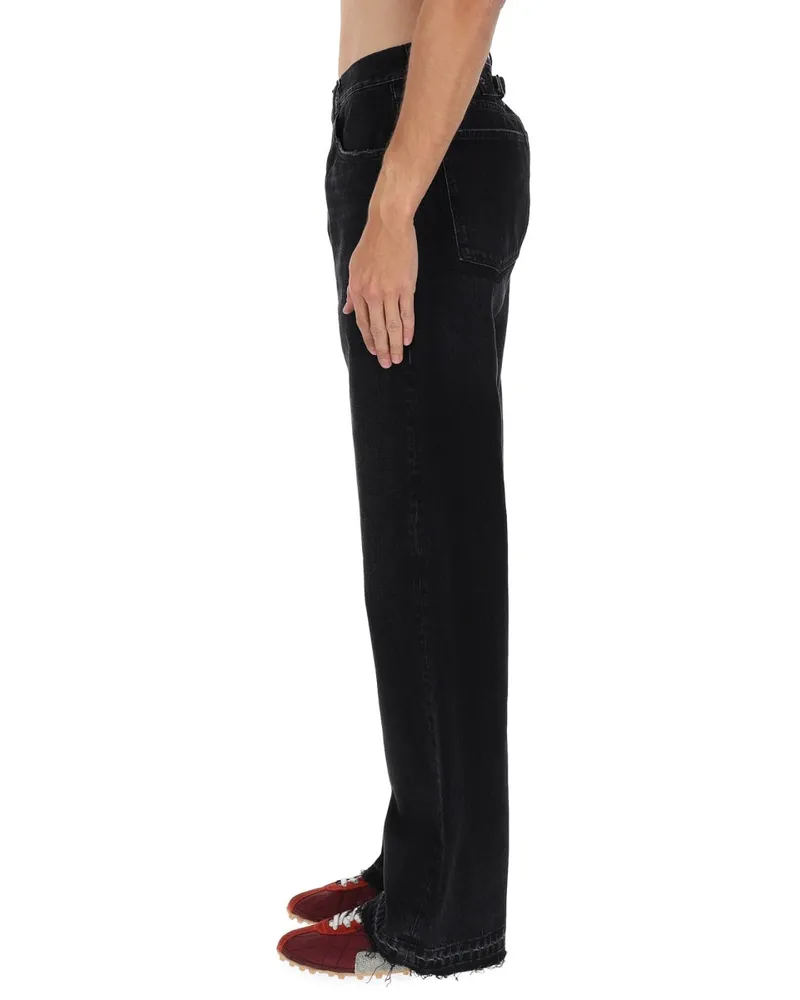 Maison Margiela Five-Pocket Cotton Jeans — Black Black