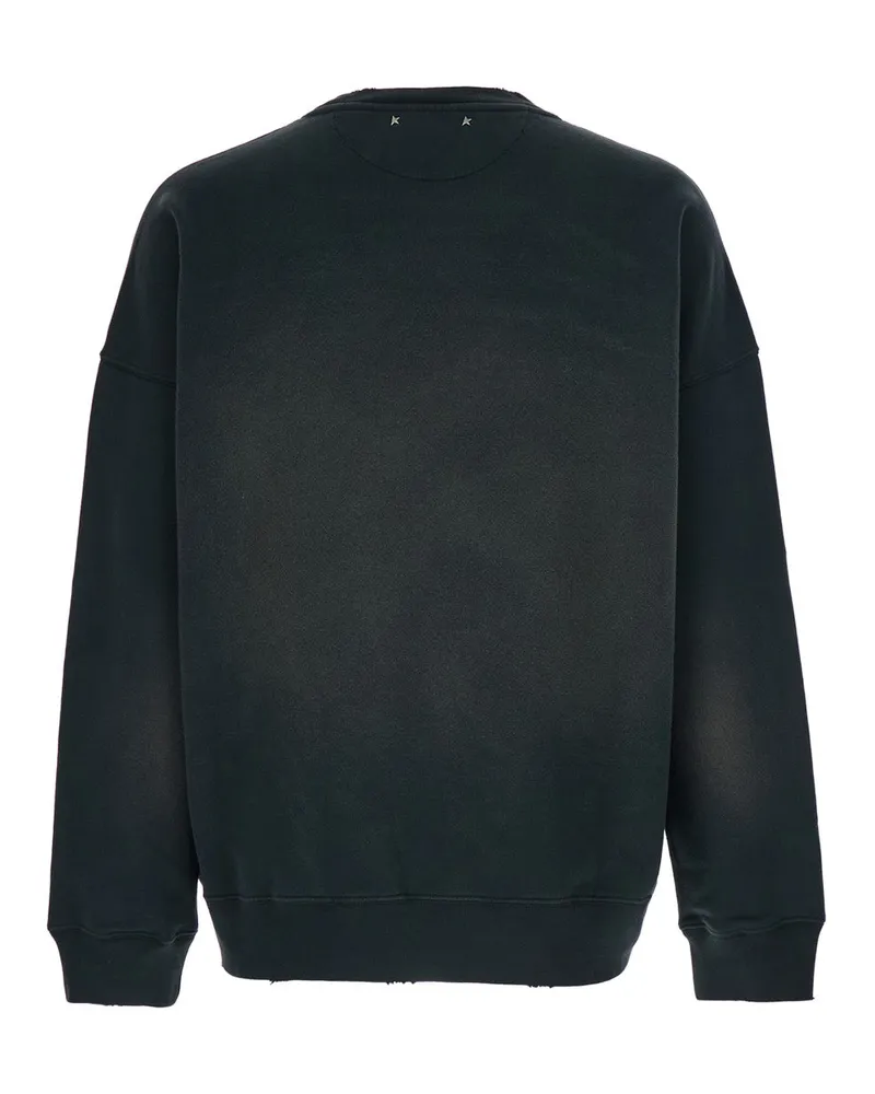 Golden Goose Men's Crewneck Sweatshirt Grey Cotton Sweatshirts Sweater Gray